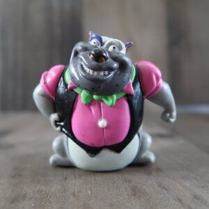 1989 All Dogs Go To Heaven Car Face PVC Wendys Toy Hard Plastic Gangster Dog